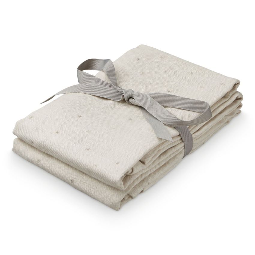 Cam Cam Copenhagen Muslin 2er Set Etoile Sand