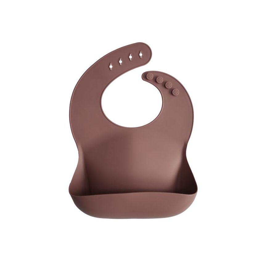 Mushie - Silikon- Lätzchen Woodchuck