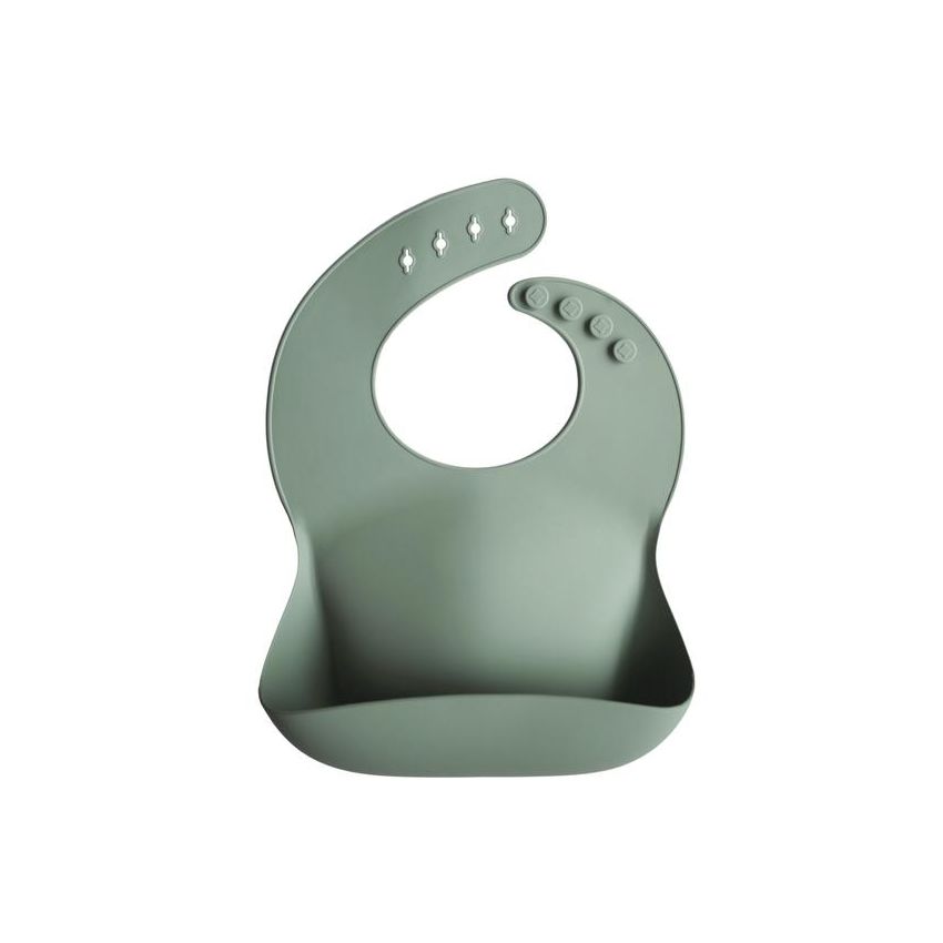 Mushie - Silikon- Lätzchen Cambridge Blue