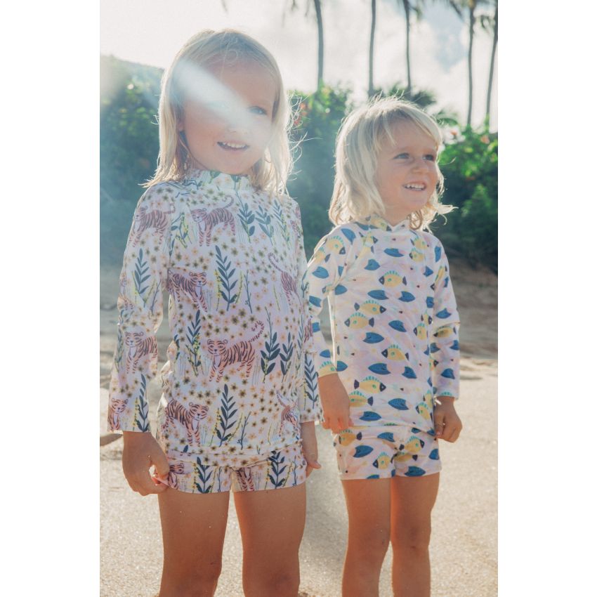 Ollie & Squish - UV Badeshirt Fische