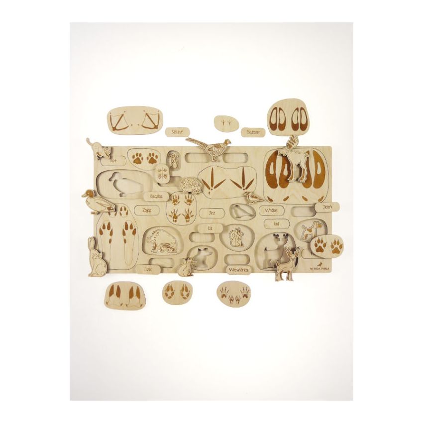 Stuka Puka - Holz PuzzleTierspuren (deutsch)