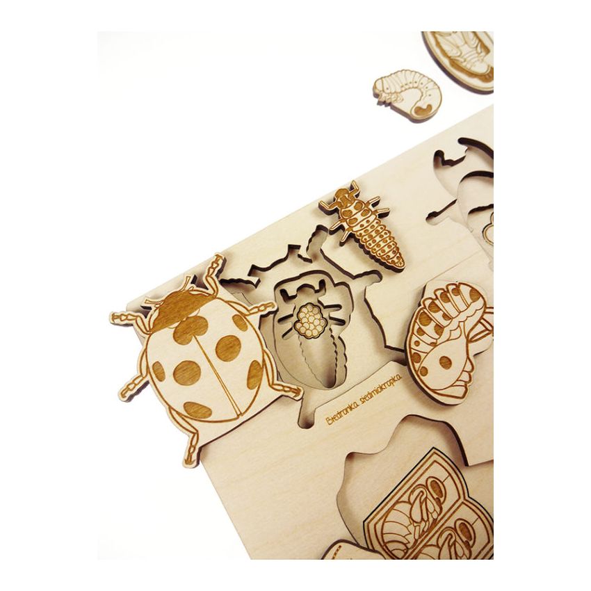 Stuka Puka - Holz Puzzle Hirschkäfer & Freunde (deutsch)