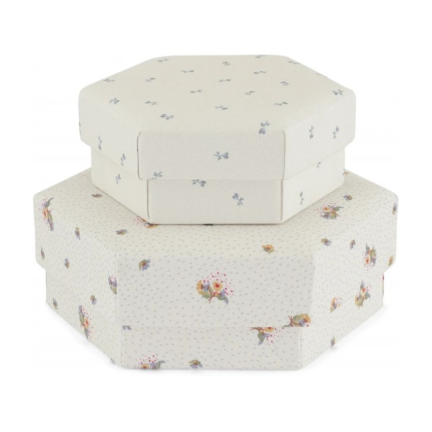 Konges Sløjd - Gepolsterte Boxen Flower Bouquet /Petit Bisou Blue