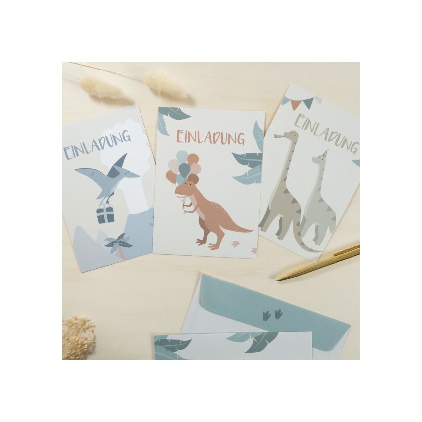 mintkind - Einladungskarten Set zum Geburtstag 
