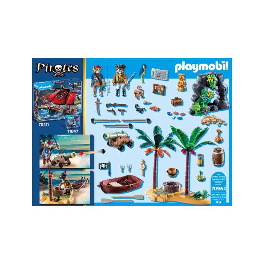 PLAYMOBIL® 70962 - Piratenschatzinsel mit Skelett