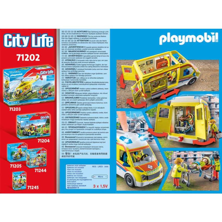 PLAYMOBIL® 71202 - Rettungswagen mit Licht und Sound