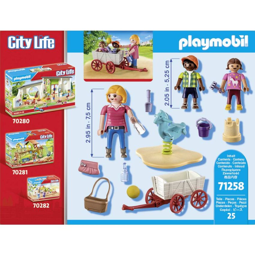 PLAYMOBIL® 71258 - Starter Pack Erzieherin mit Bollerwagen