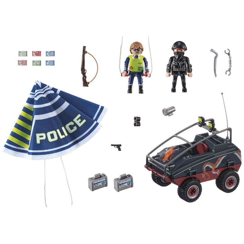 PLAYMOBIL® 70781 - Polizei-Fallschirm: Verfolgung des Amphibien-Fahrzeugs
