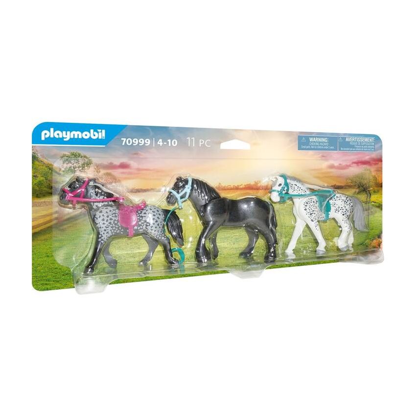 PLAYMOBIL® 70999 - 3 Pferde: Friese, Knabstrupper & Andalusier