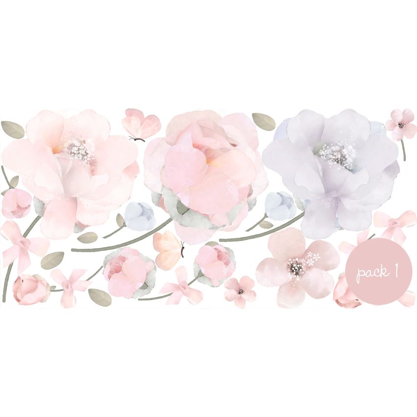 Schmooks - Wandsticker Bows & Roses Pack 1