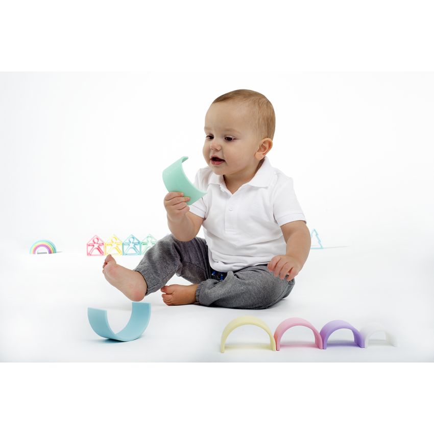 Dëna - Silikon Regenbogen Pastell