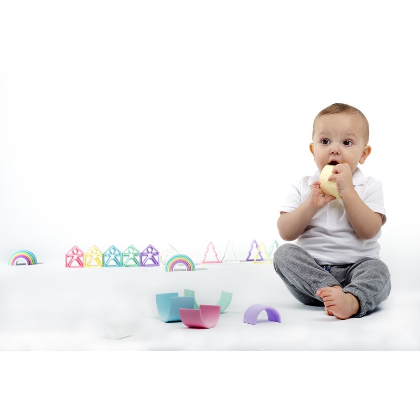 Dëna - Silikon Regenbogen Pastell