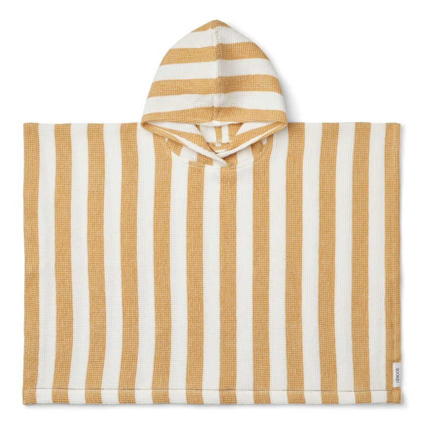 LIEWOOD - Paco Poncho Waffelstoff White Yellow Mellow