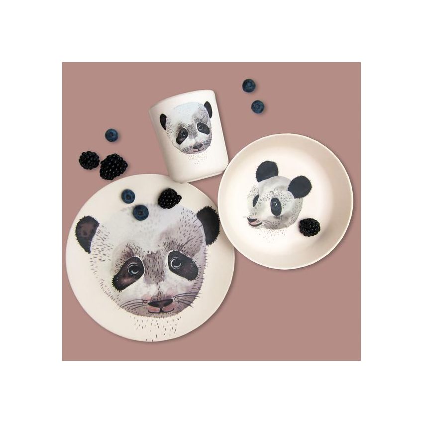 nuukk - Bambus Geschirrset Panda