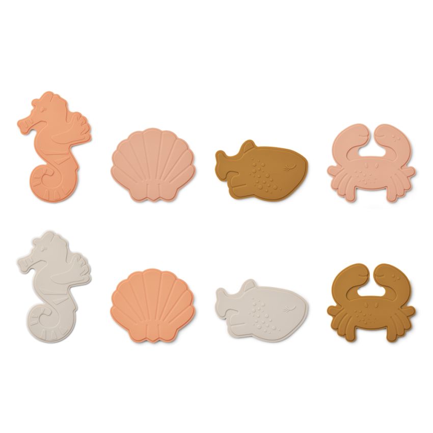 LIEWOOD - Mini antirutsch Badematten Set Sea Creature Rose Mix