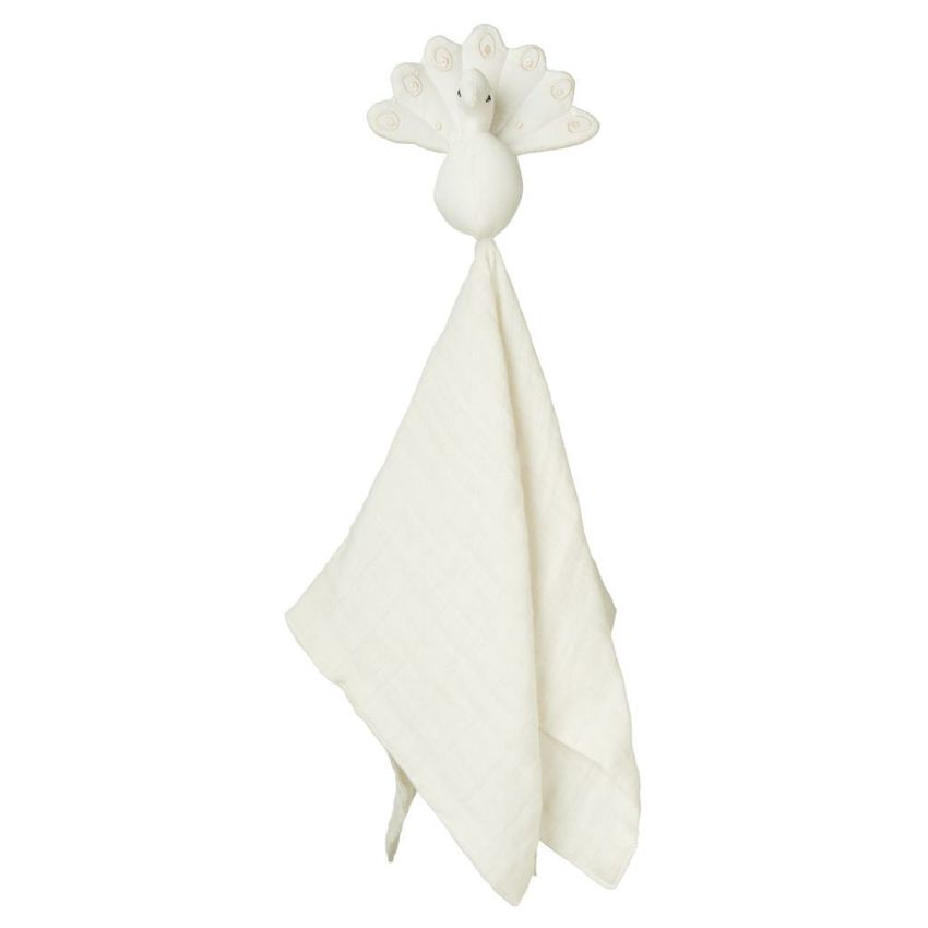 Cam Cam Copenhagen Kuschel- Muslin Pfau creme weiss