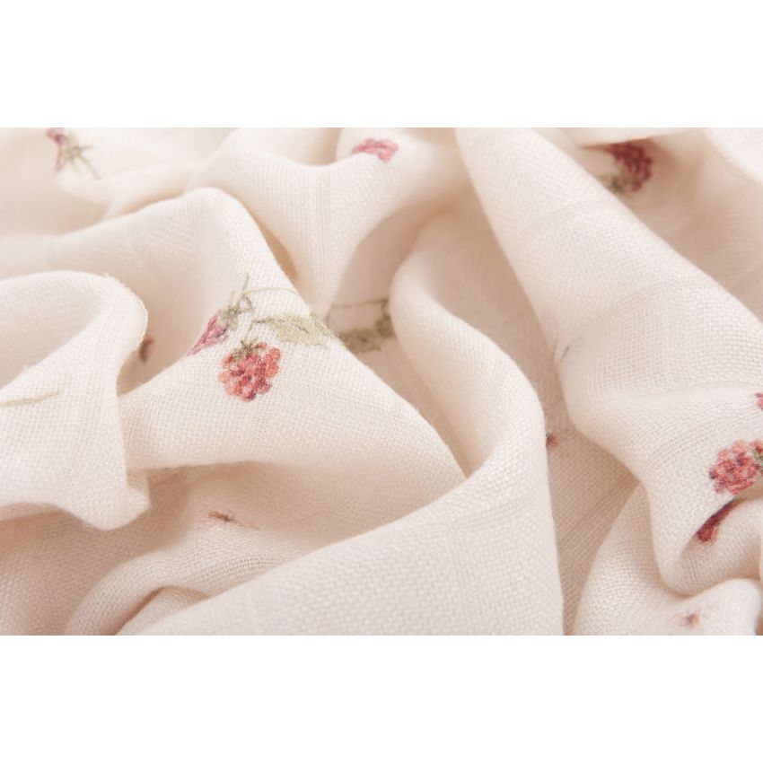 Samiboo - Bambus Muslin 100x100cm Raspberries