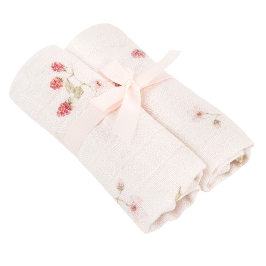 Samiboo - Bambus Muslin 2er Set Raspberries