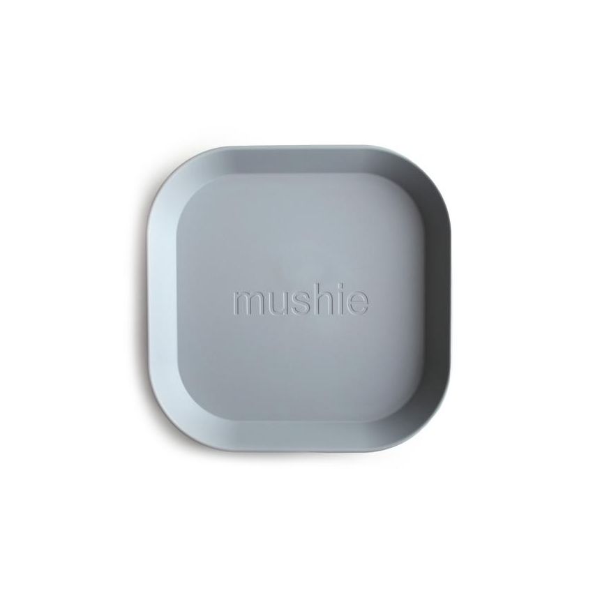 Mushie - 2er Set Square Teller Cloud