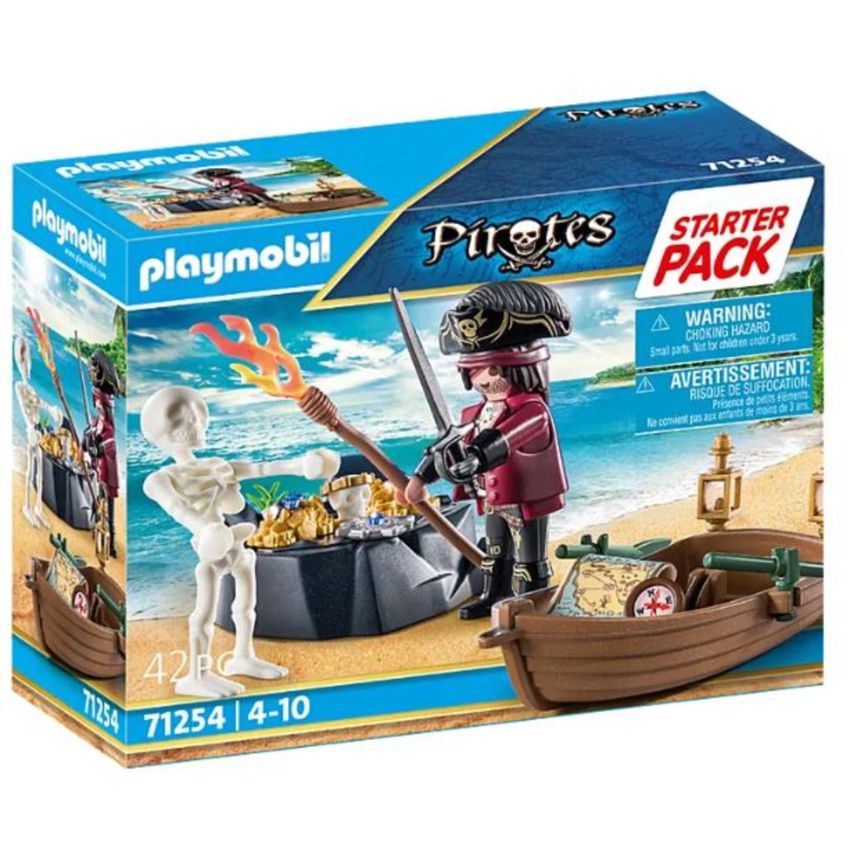 PLAYMOBIL® 71254  - Starter Pack Pirat mit Ruderboot