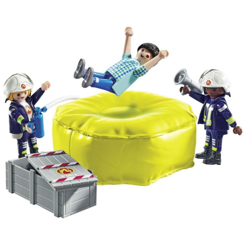 PLAYMOBIL® 71465 - Feuerwehrleute mit Luftkissen