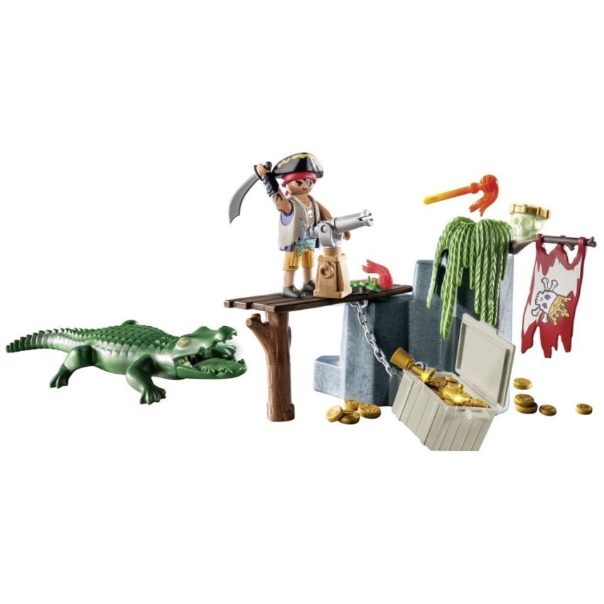 PLAYMOBIL® 71473 - Pirat mit Alligator