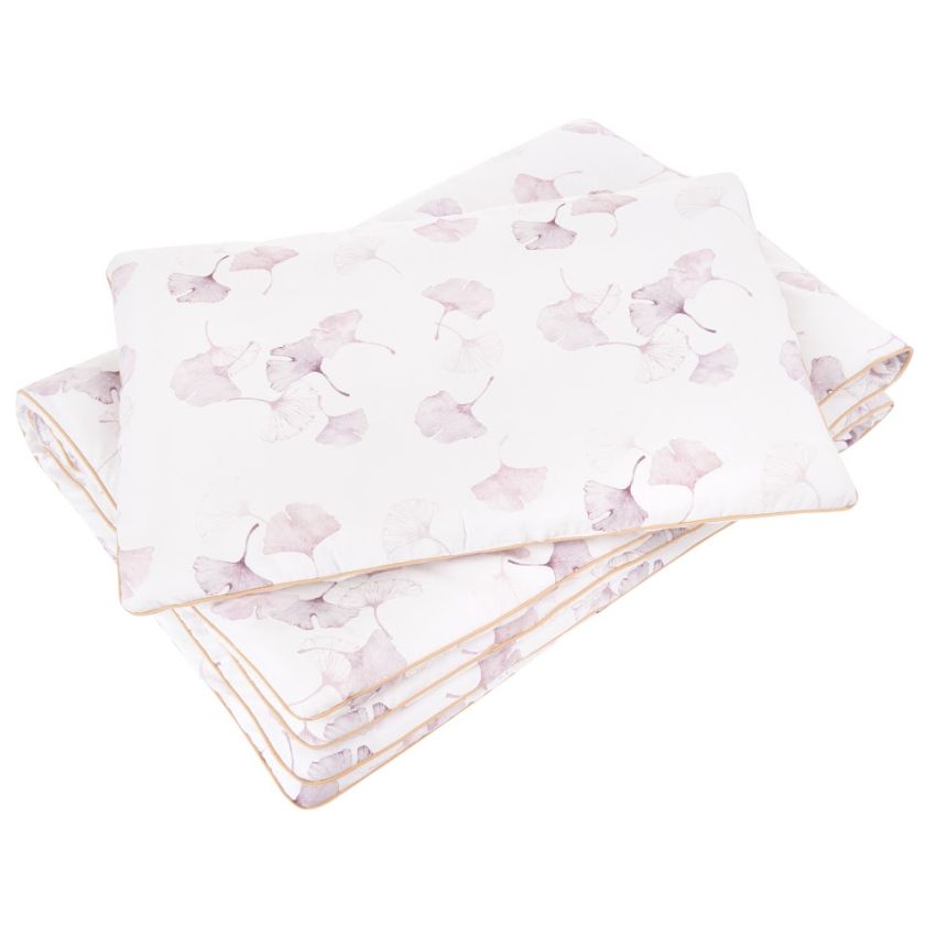 Samiboo - Bettset gefüttert 150 x 120cm Ginko Lila