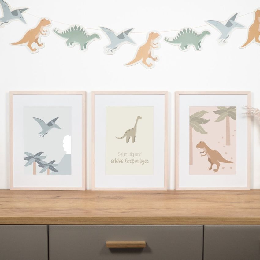 mintkind - Posterset Dinosaurier