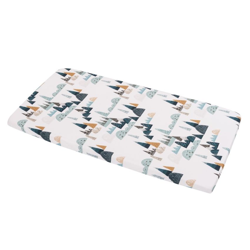 Samiboo - Spannbettuch 75 x 145cm Blue Hills