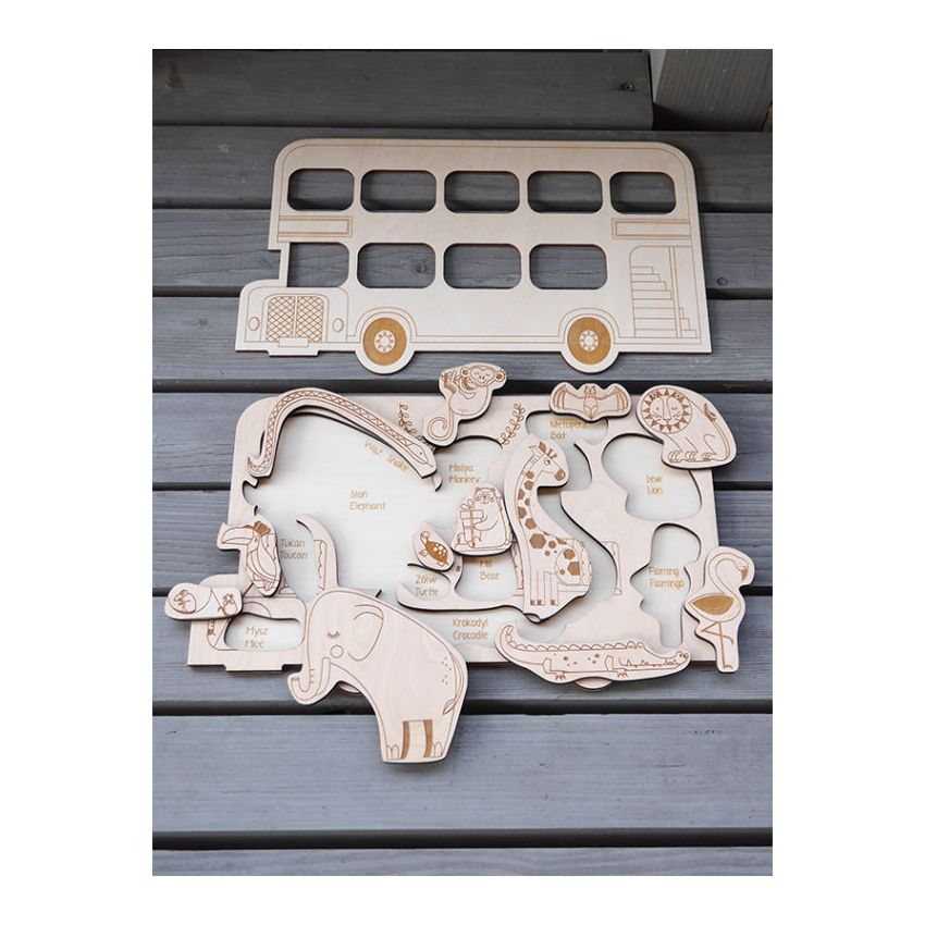 Stuka Puka - Holz Puzzle Bus (deutsch)