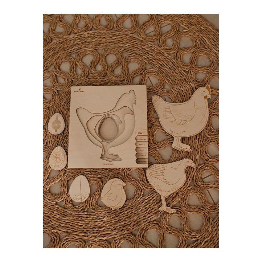 Stuka Puka - Holz Puzzle Huhn (deutsch)