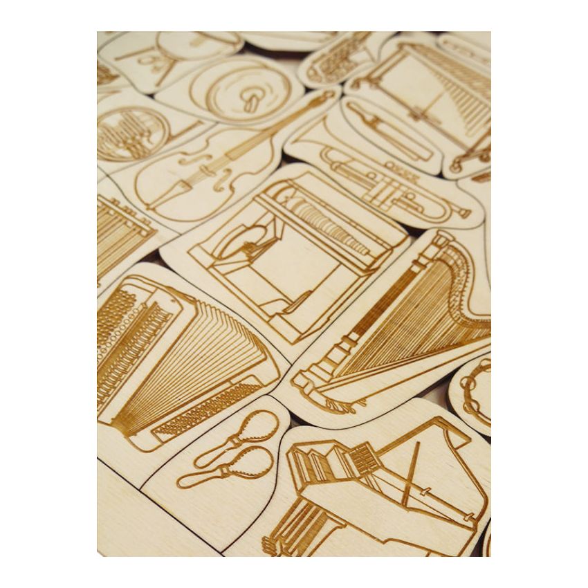 Stuka Puka - Holz Puzzle Instrumente (deutsch)