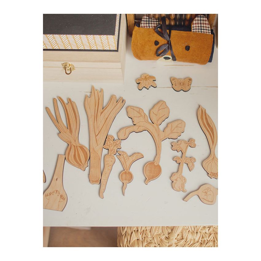 Stuka Puka - Holz Puzzle Karotte im Garten (deutsch)