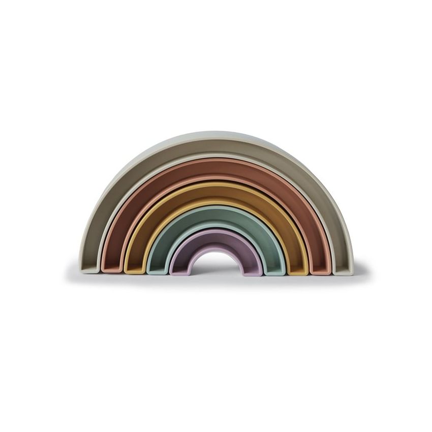 Mushie - Stapel - Regenbogen Tropical