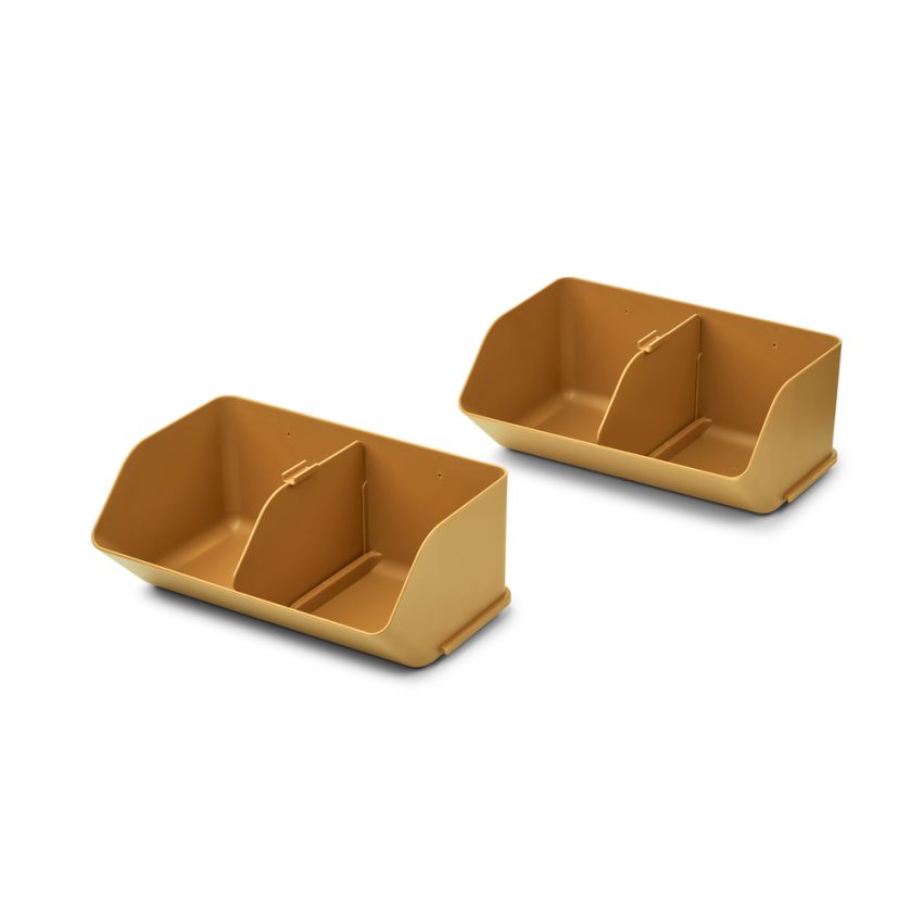 LIEWOOD - Schreibtisch-Organizer Rosemary M 2er Set Golden Caramel