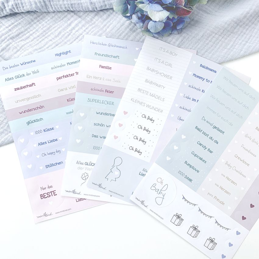 mintkind - Stickerbogen 