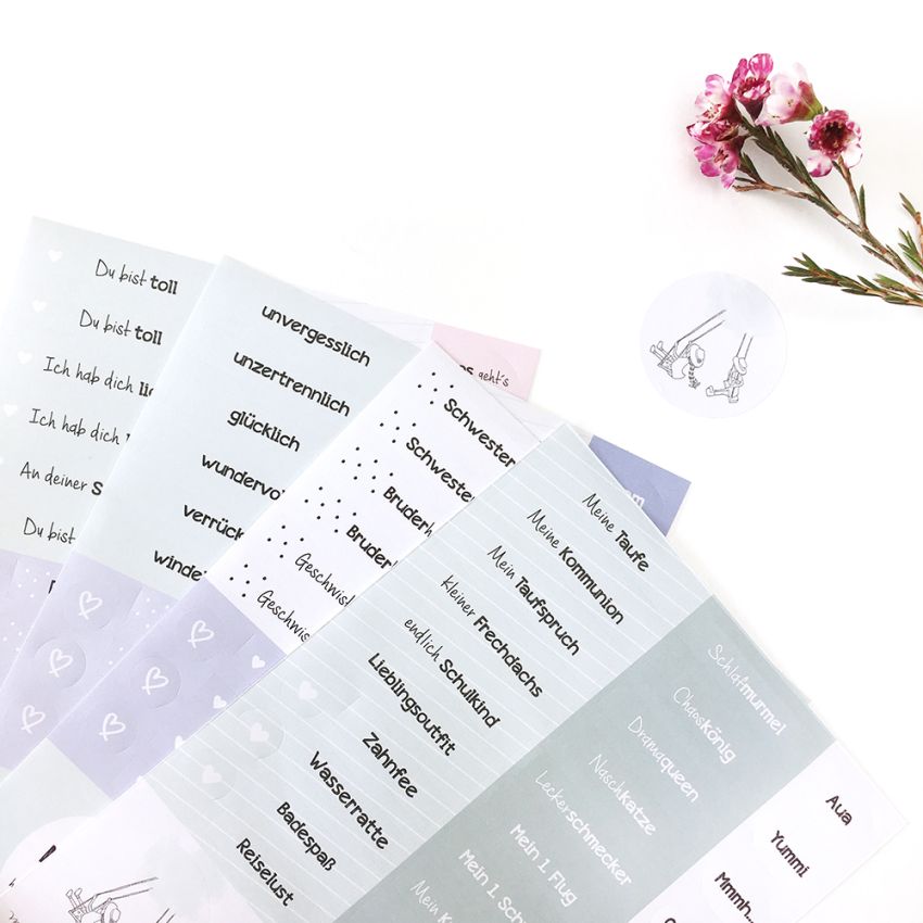 mintkind - Stickerbogen 