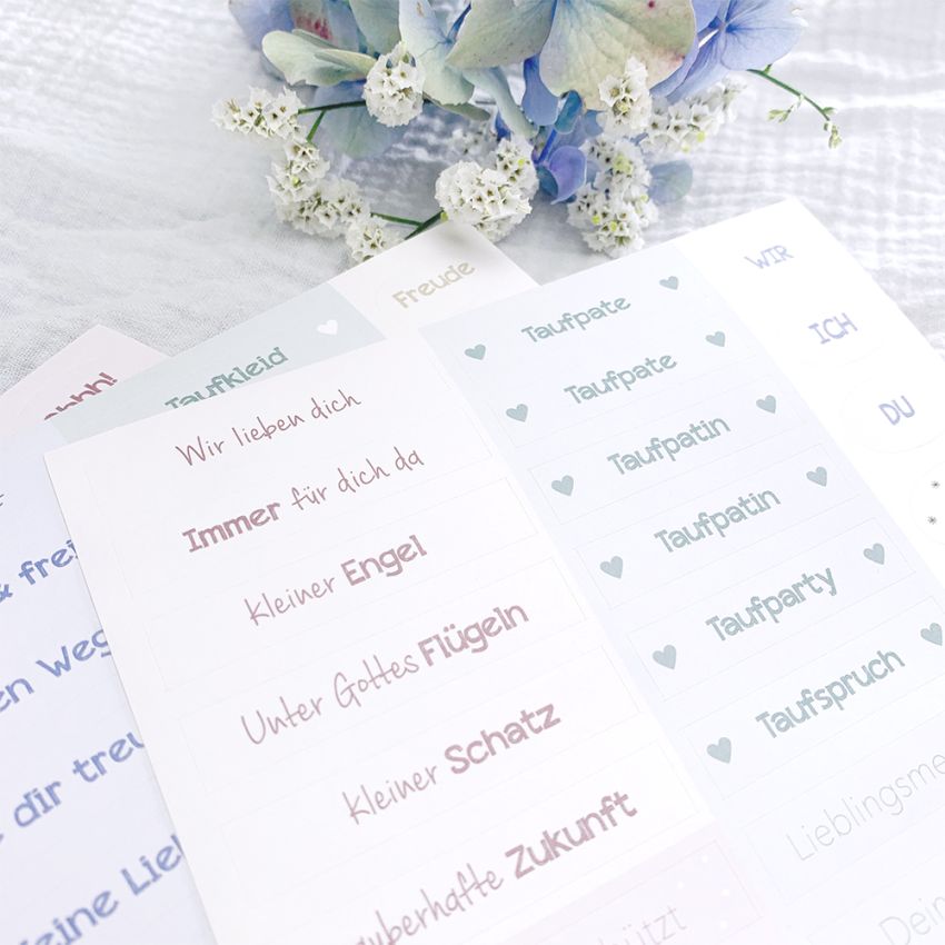 mintkind - Stickerbogen 