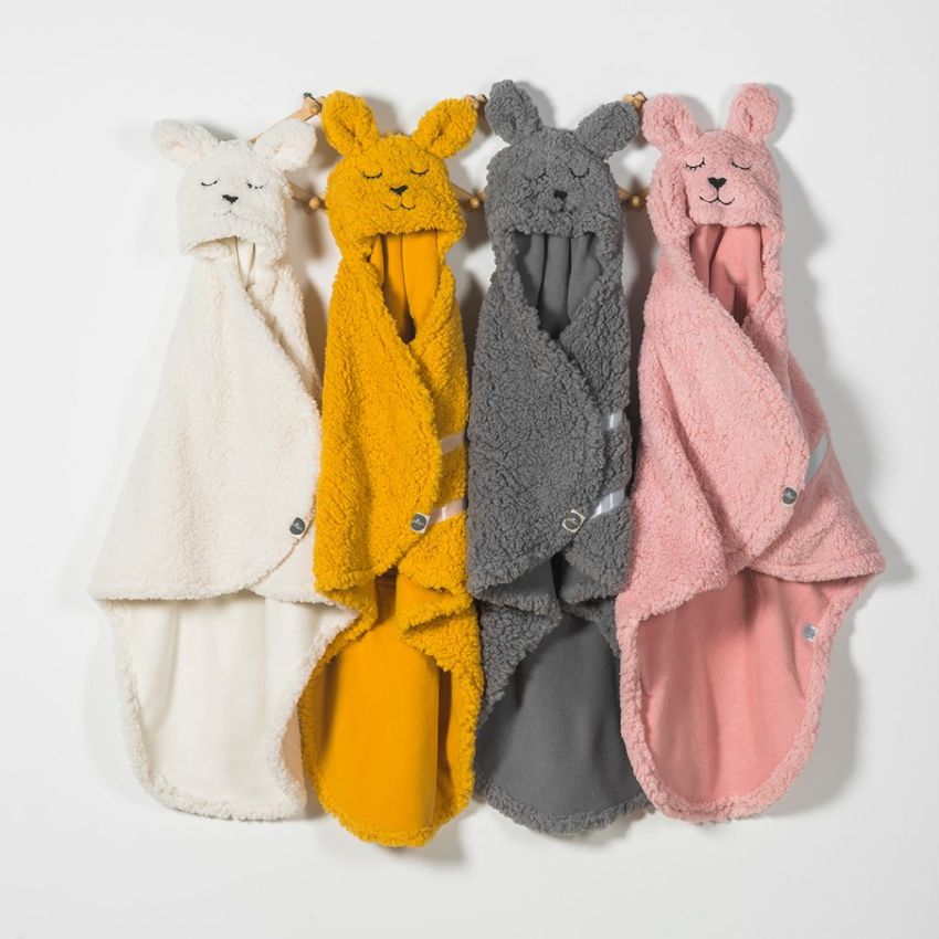 Jollein - Kuschelwrap Plüsch Bunny Storm Grey