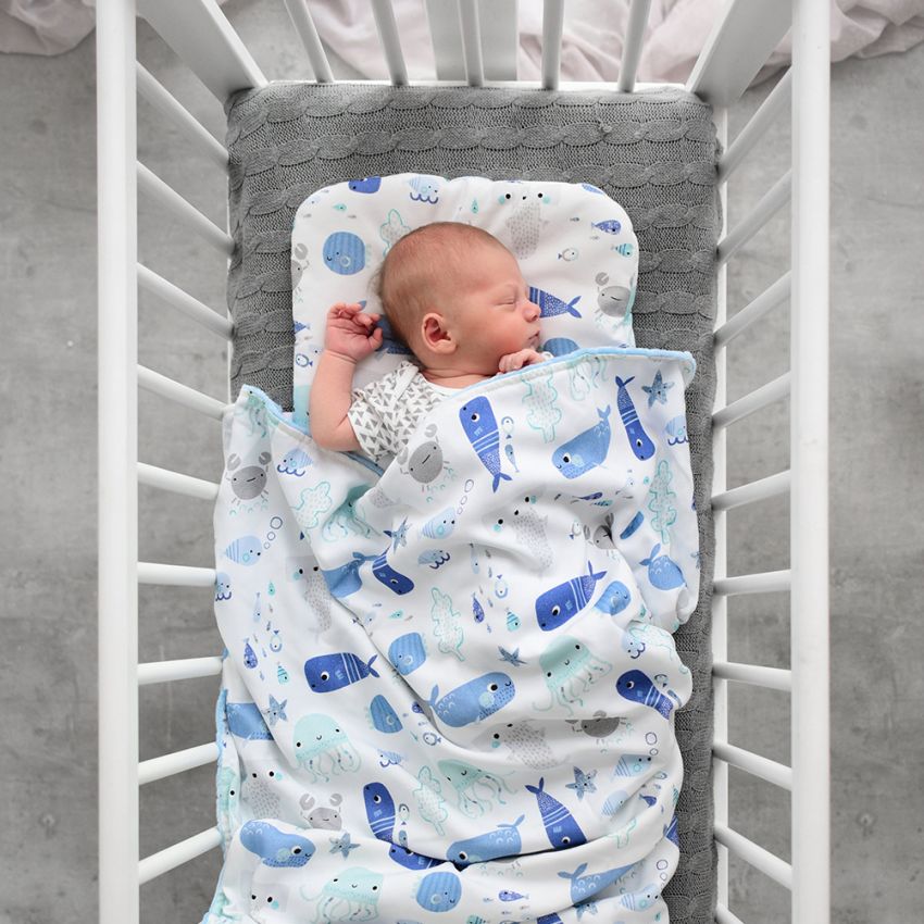 Maylily - Decke Sea Friends light blue