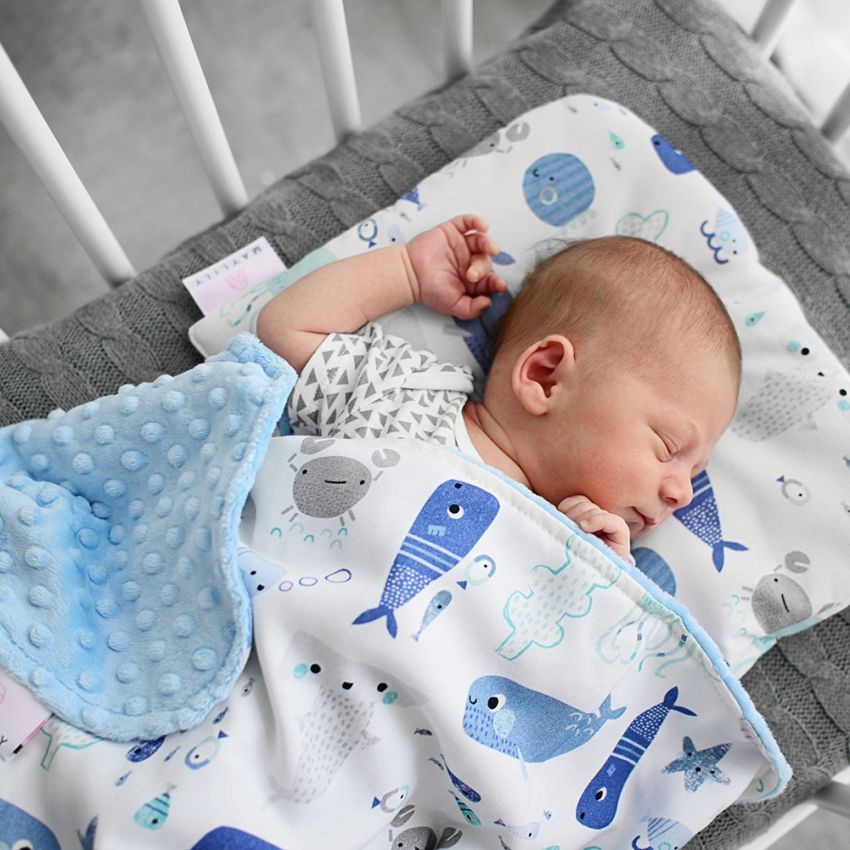 Maylily - Decke Sea Friends light blue