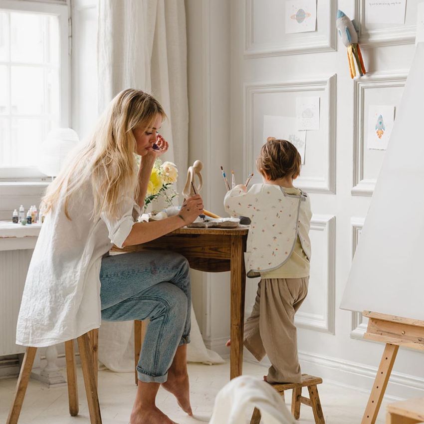 Elodie x CLARA HALLENCREUTZ - Schürze langarm Spaceland