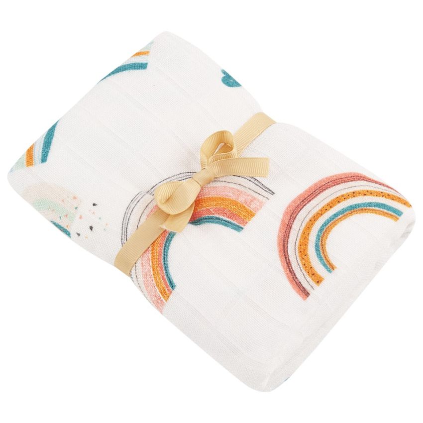 Samiboo - Bambus Muslin 100x100cm Rainbow