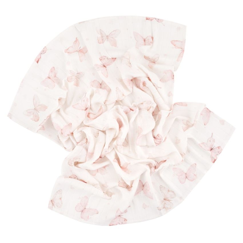 Samiboo - Bambus Muslin 100x100cm Butterflies