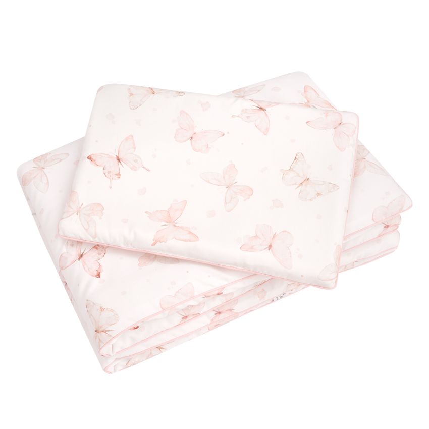 Samiboo - Bettset gefüttert 150 x 120cm Butterflies