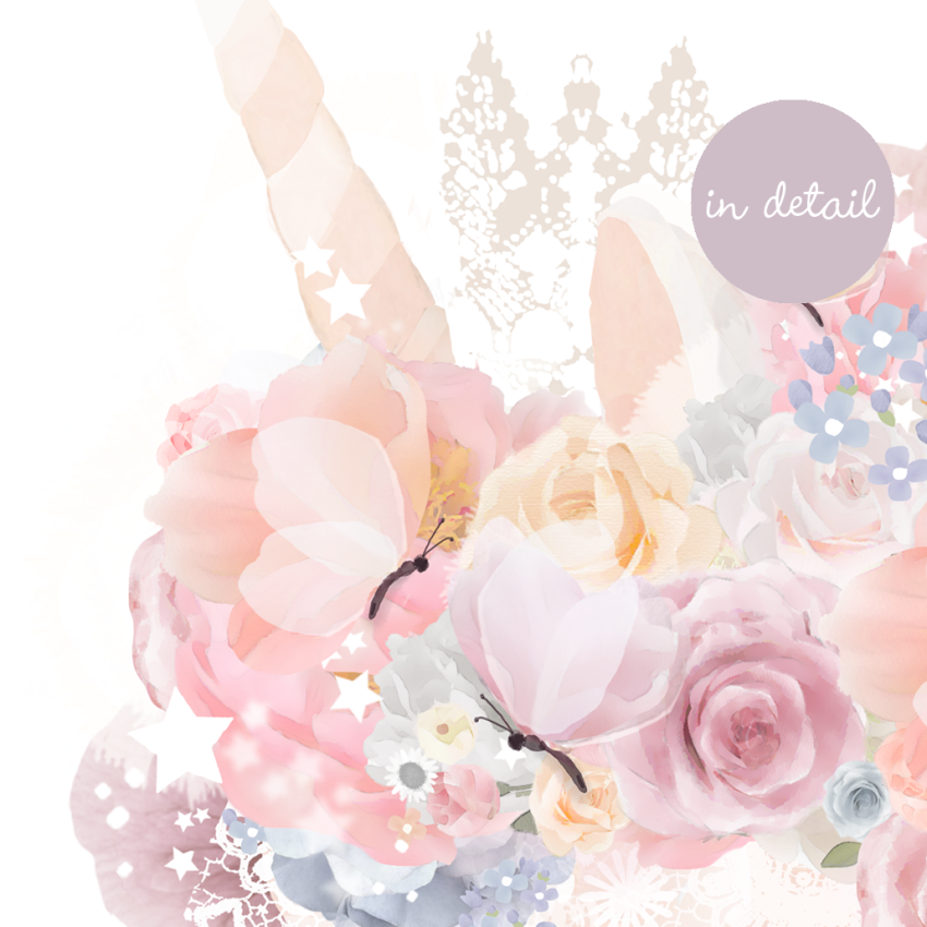 Schmooks - Wandsticker Einhorn & Schmetterlinge