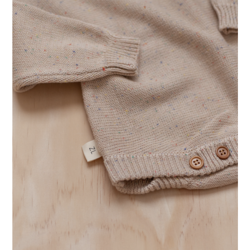 Ziggy Lou - Strickbody Caramel gefleckt