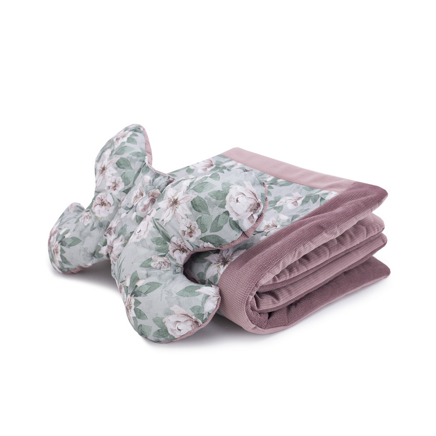 Makaszka - Babykissen- und Deckenset Vintage Flowers