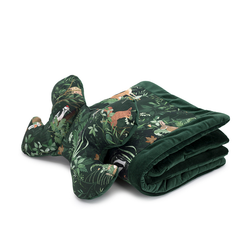 Makaszka - Babykissen- und Deckenset Woodland