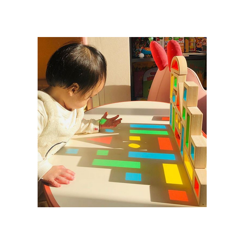 Guidecraft - Junior Rainbow Blocks 40 teiliges Set